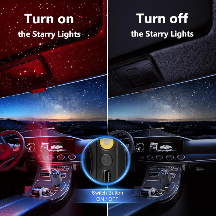 شارژر فندکی خودرو 45 وات 5 کاره مدل D1 STARLIGHT CAR CHARGER D1