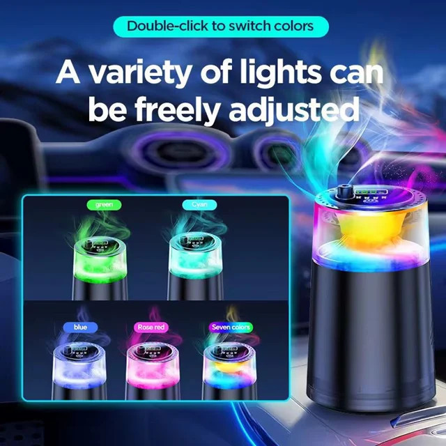 خوشبو کننده هوشمند خودرو مکس ول مدل Aura Scent با نور RGB و افکت مه ابری
