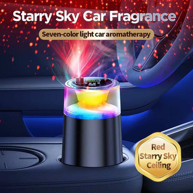 خوشبو کننده هوشمند خودرو مکس ول مدل Aura Scent با نور RGB و افکت مه ابری