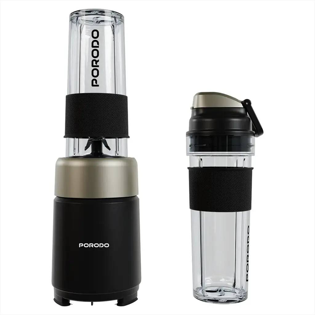 مخلوط‌کن آبمیوه‌گیری اتوماتیک Porodo مدل PDBL2101ABK | قدرت 500 وات در قالب یک ماگ قابل حمل
