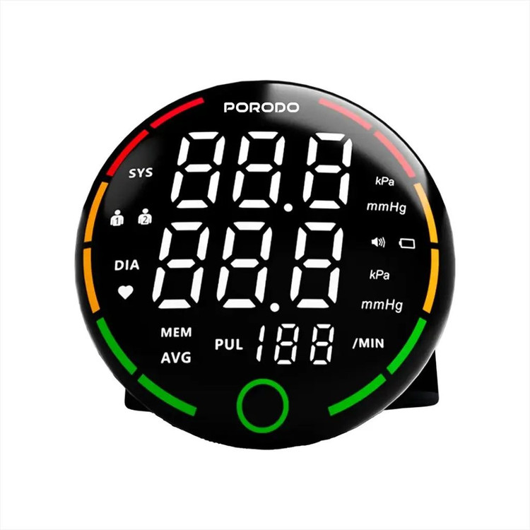 فشارسنج دیجیتالی مچی Porodo LiveOn-II مدل PDW01BBK