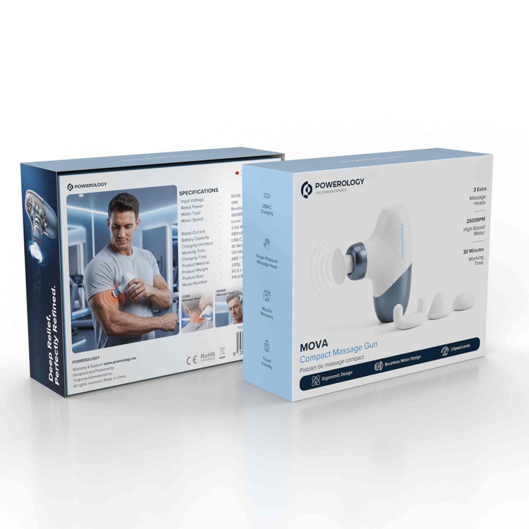ماساژور تفنگی کامپکت پاورولوژی مدل Powerology PWJCM5VBLWH